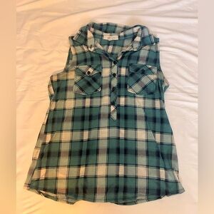 Eden & Olivia Sleeveless Flannel